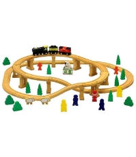 Imagine Trenulet din lemn cu sine