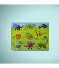 Imagine Puzzle cu maner-dinozauri