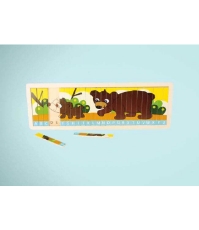 Imagine Puzzle cu ursuleti si litere -  invata alfabetul