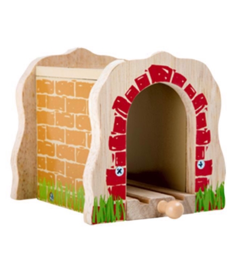 Imagine Tunel pentru trenulet din lemn cu sine