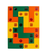 Imagine Puzzle din lemn de tip tetris dupa model