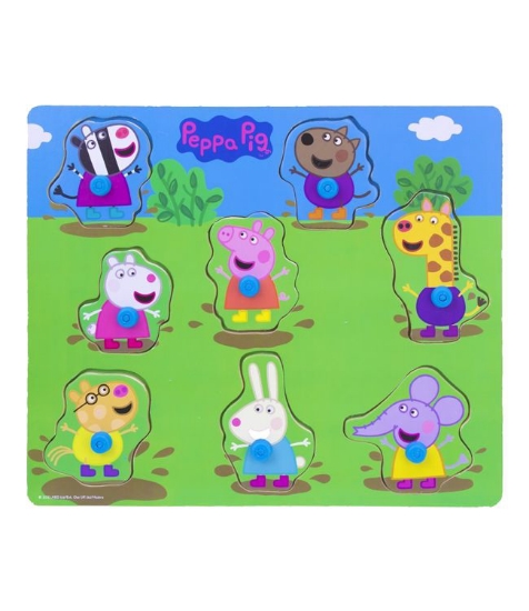 Imagine Puzzle din lemn Peppa Pig 26 x 22 cm