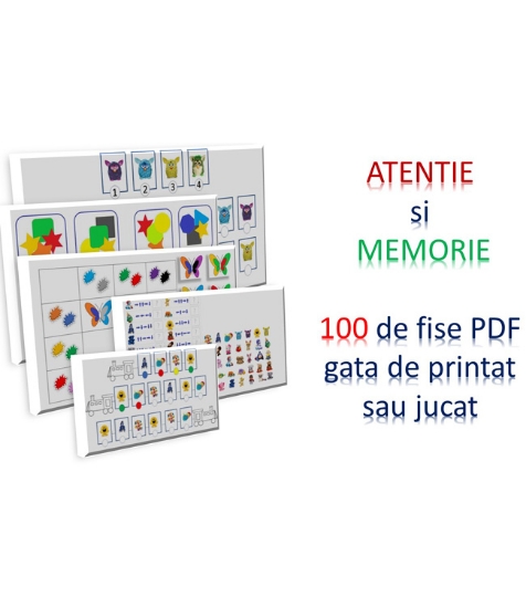 Imagine Fise activitati Atentie si Memorie 3-6 ani PDF